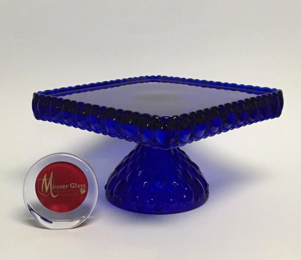 Cobalt Blue Square Cake Plate Stand Z58659