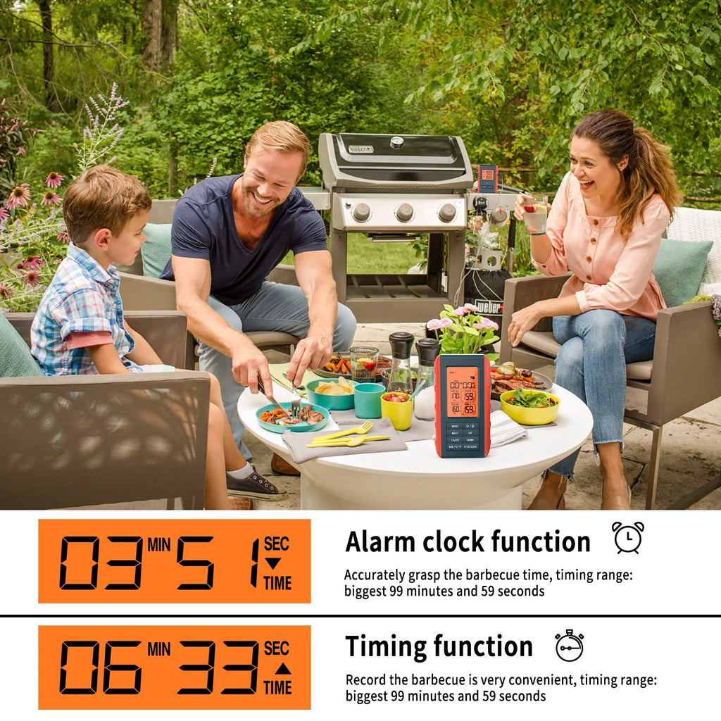 Wireless Digital Meat Thermometer with 2 Probes C981