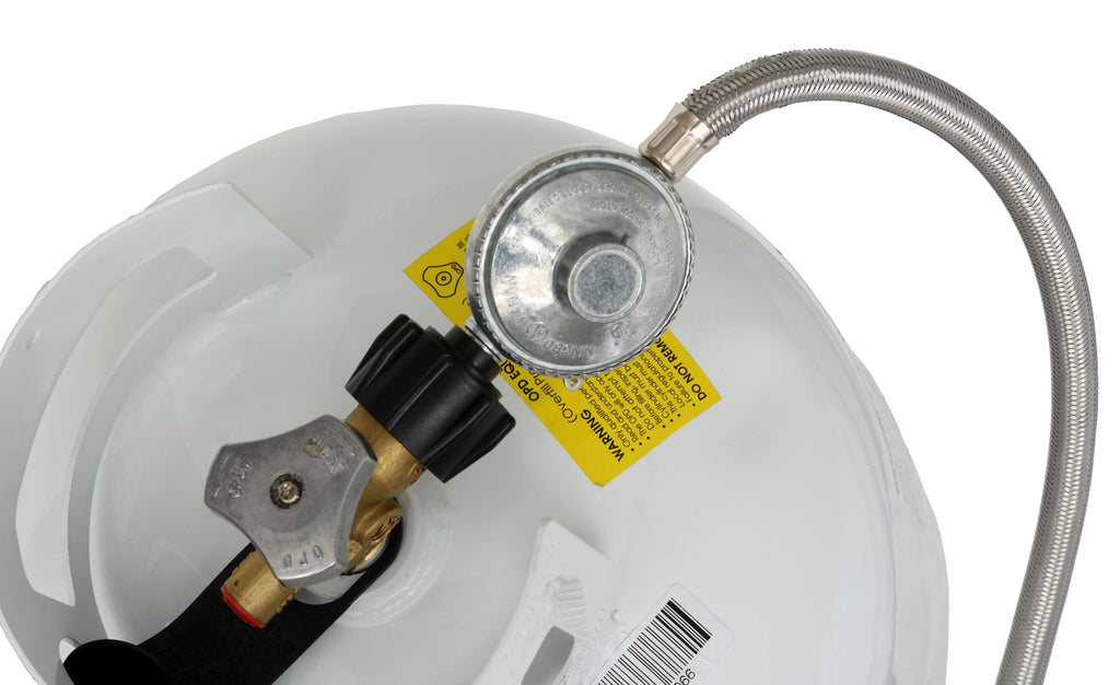 5 ft Stainless Steel Propane Adapter Hose with Regulator A91944