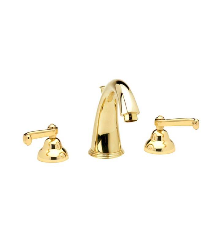 Old Eng Double Curved Handle Widespread Bathroom Sink Faucet with High Spout U752960