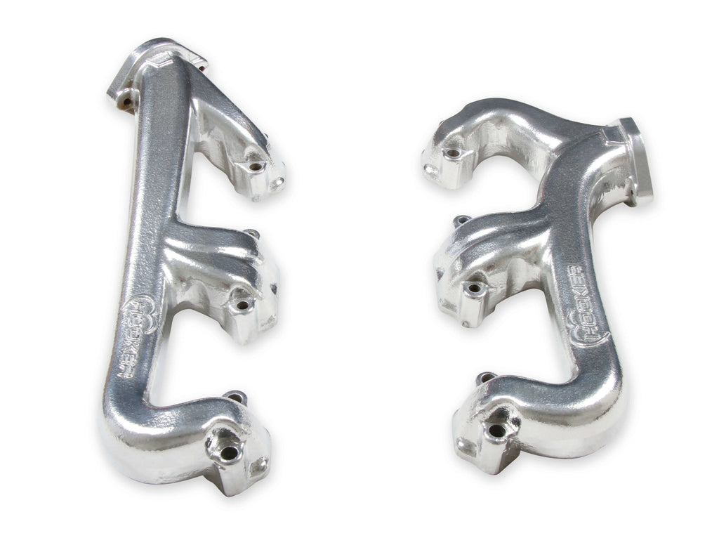 Cast Iron Exhaust Manifolds 2-1/2" Outlet Silver Ceramic Coated Y640799