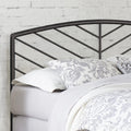 Gray Bronze Metal King Headboard M481
