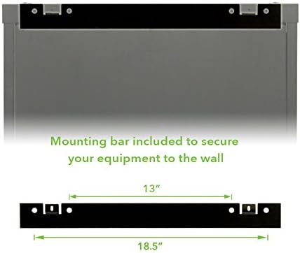 15U Wall Mount Audio Video Rack Cabinet with Glass Door S1930