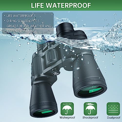 20x50 Waterproof Compact Binoculars with Carrying Bag C142