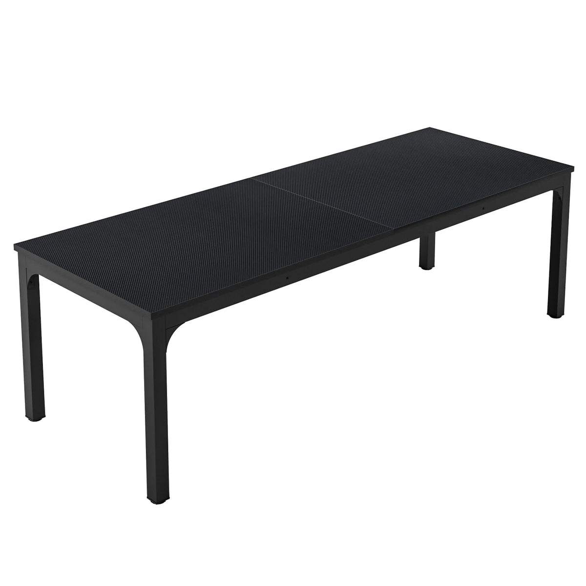 Black Double Workstation Desk with Metal Legs K140720