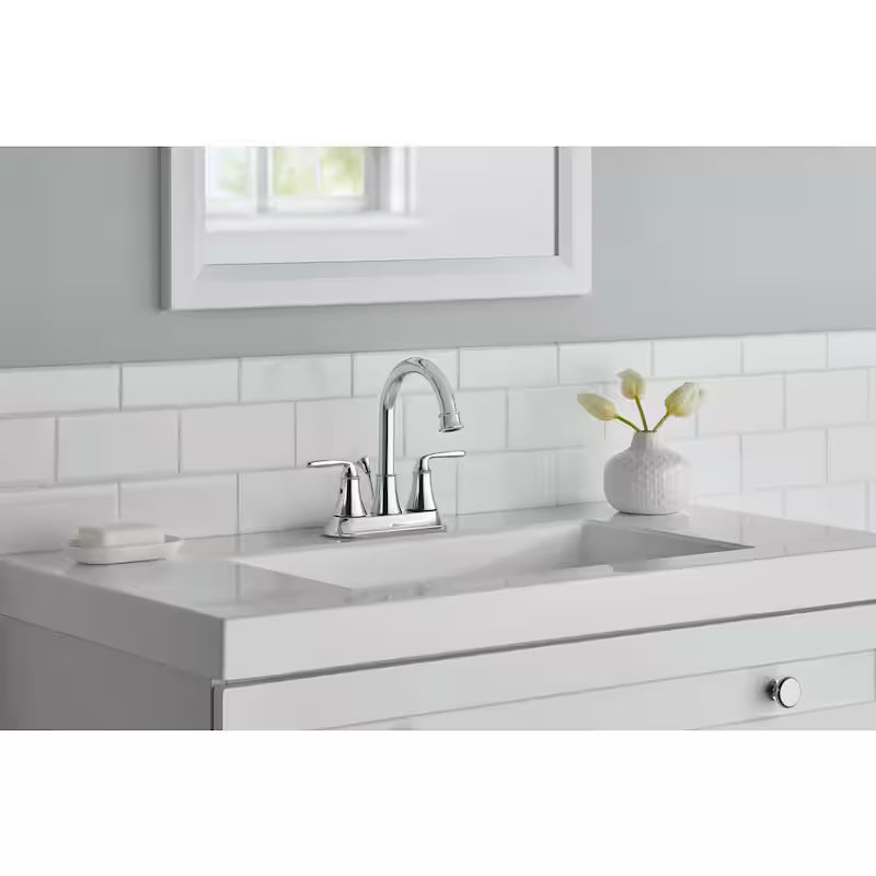 2-Handle High-Arc Bathroom Faucet in Chrome L14600