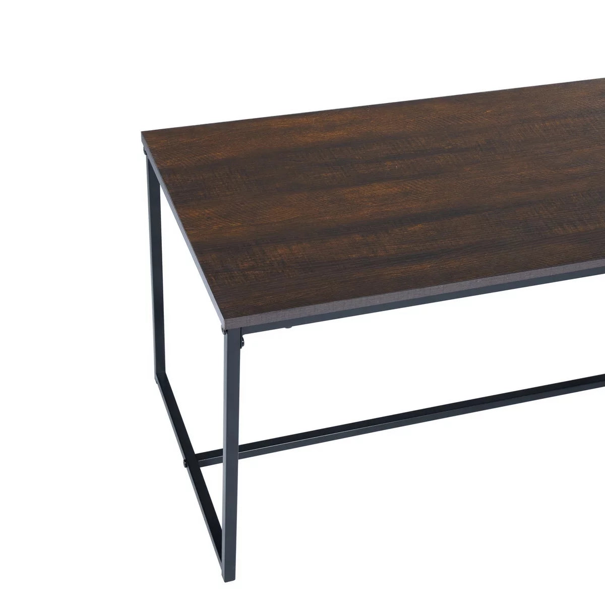 47.2'' Rectangular Wood Grain Top Coffee Table with Metal Frame X930