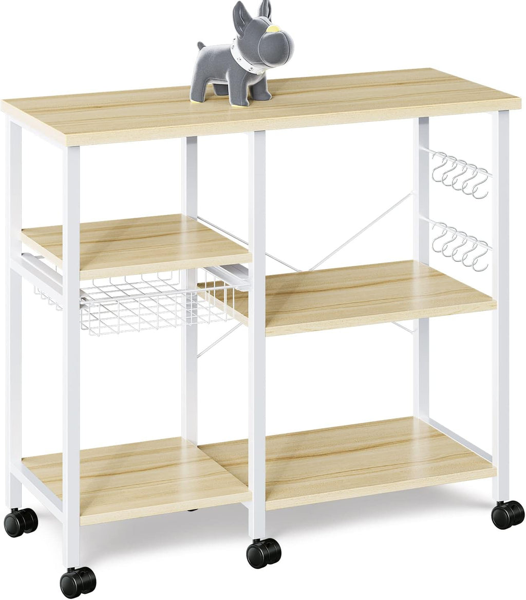 3-Tier+4-Tier Metal Kitchen Baker's Rack with Wheels H9101