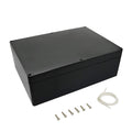 ABS Plastic Electrical Project Case Power Junction Box Black 10.4 x 7.2 x 3.7 Pack of 1 E102775