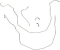 Front Brake Line Kit Stainless Pack of 2 P651831