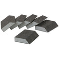 Aluminum Oxide Angled Sanding Sponges Fine Grade 6 Pack E123
