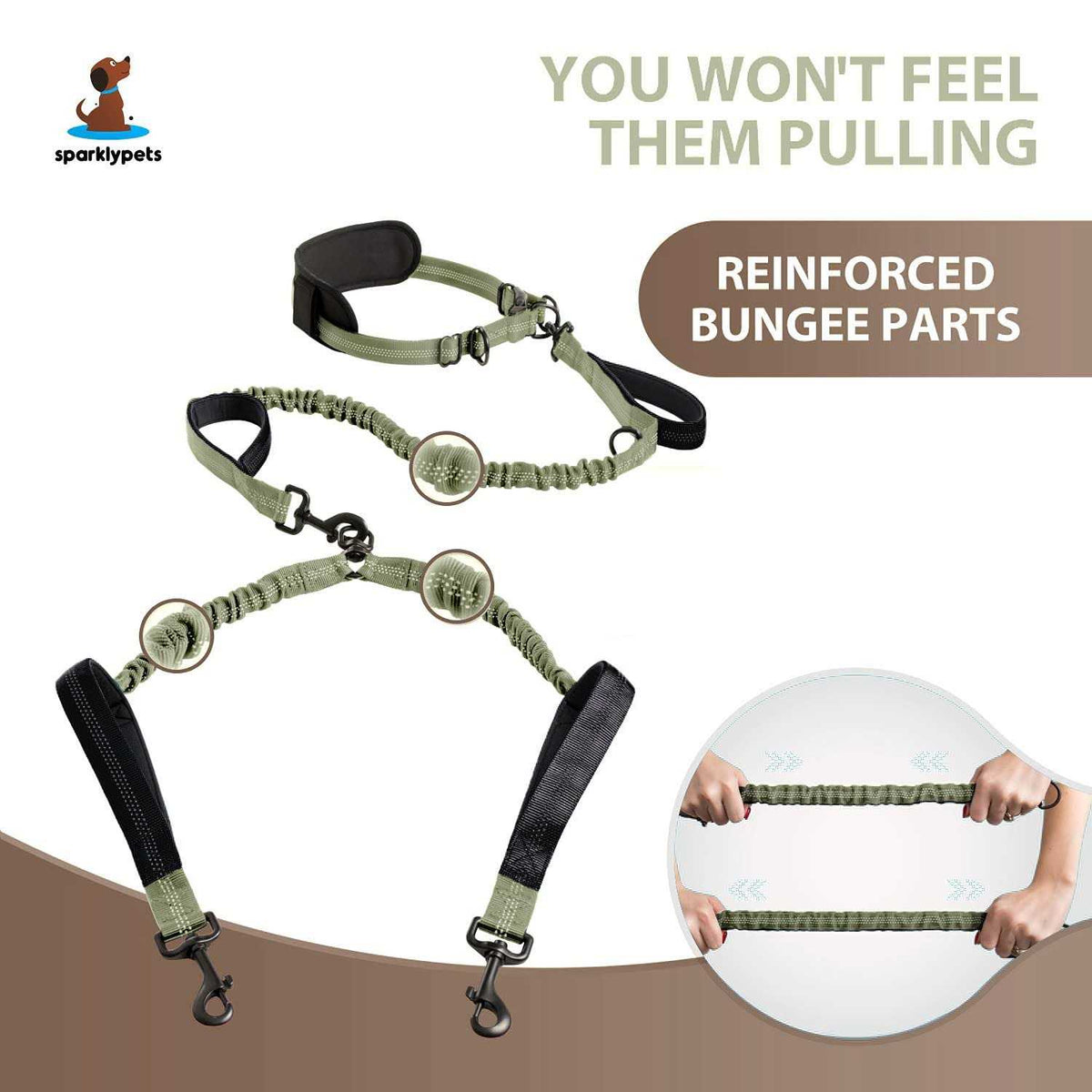 Hands Free Double Dog Leash Q9740
