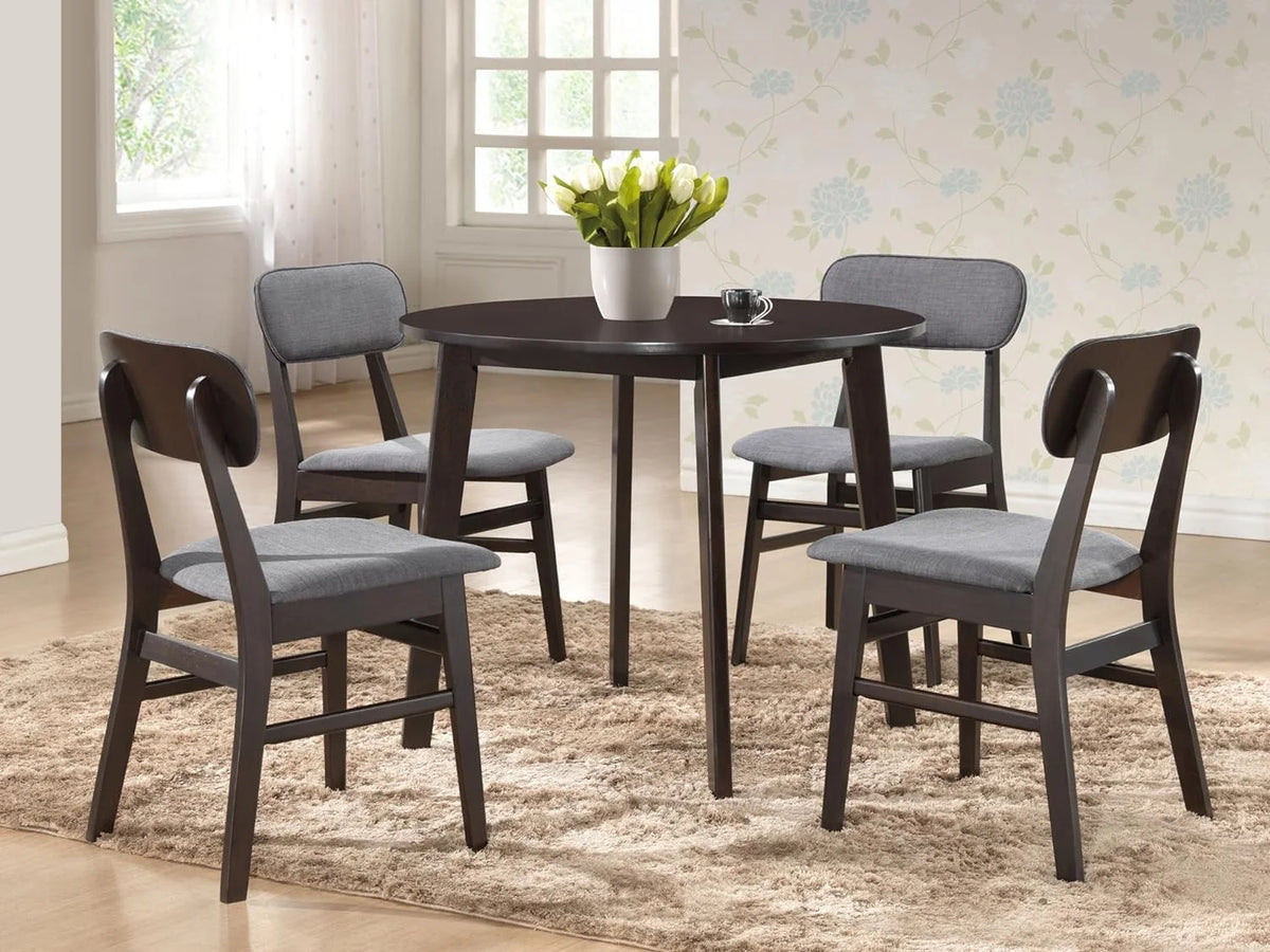 Round Dining Table Dark Brown C7185