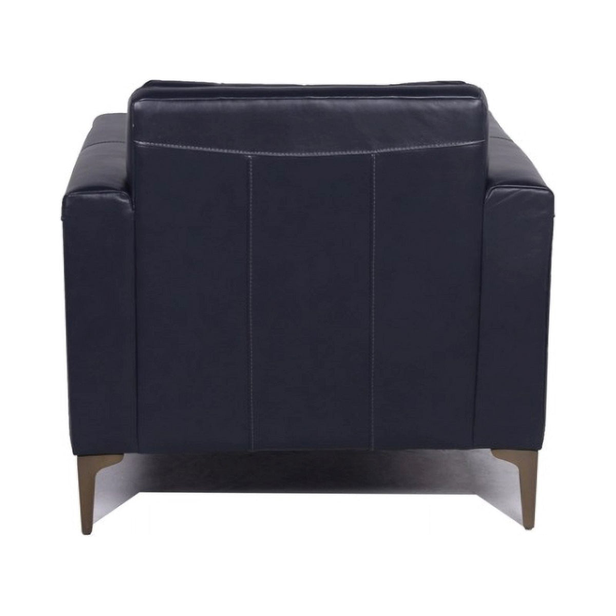 Navy Leather Accent Chair P91936