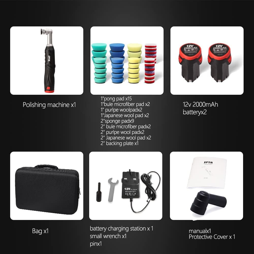 12V Cordless Mini Car Polisher S995031