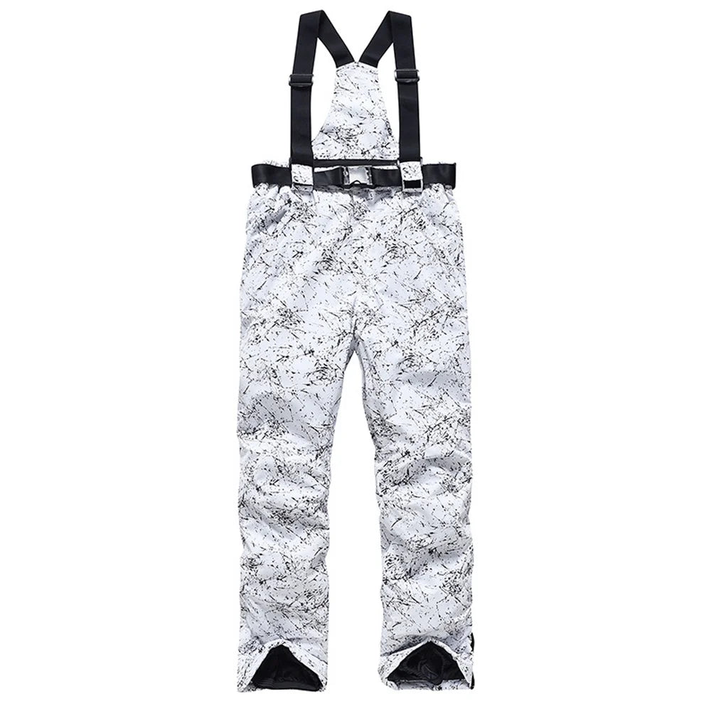 Waterproof Ski Pants with Adjustable Waist and Reinforced Knees J6218