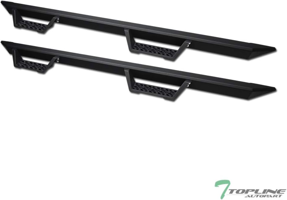 Matte Black Modular Side Nerf Bars Running Boards for Toyota Tundra CrewMax Cab P44018