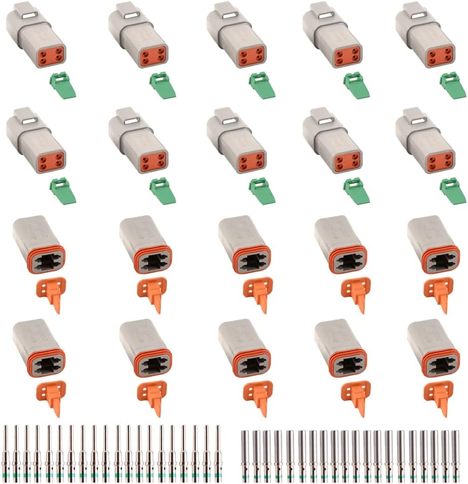 4 Pin Waterproof Electrical Wire Connector 10 Sets R256120