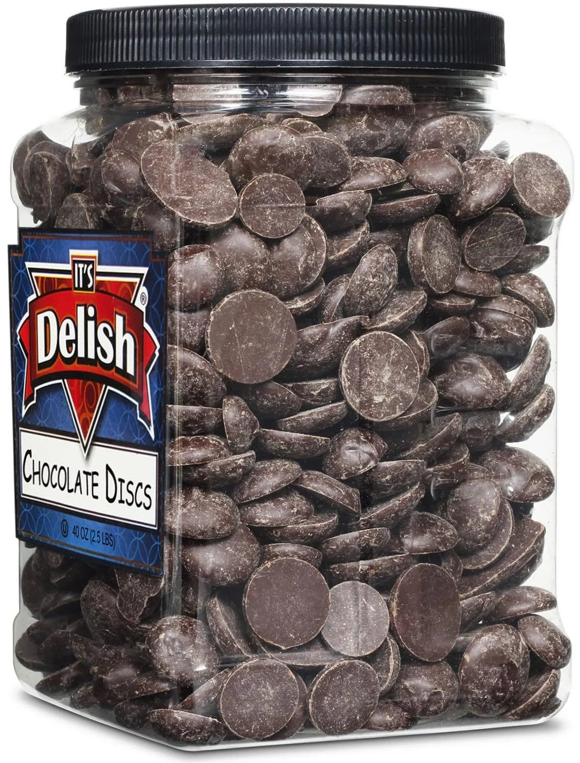 Dark Chocolate Discs 2.5 Lbs Non-Dairy Vegan Kosher L876