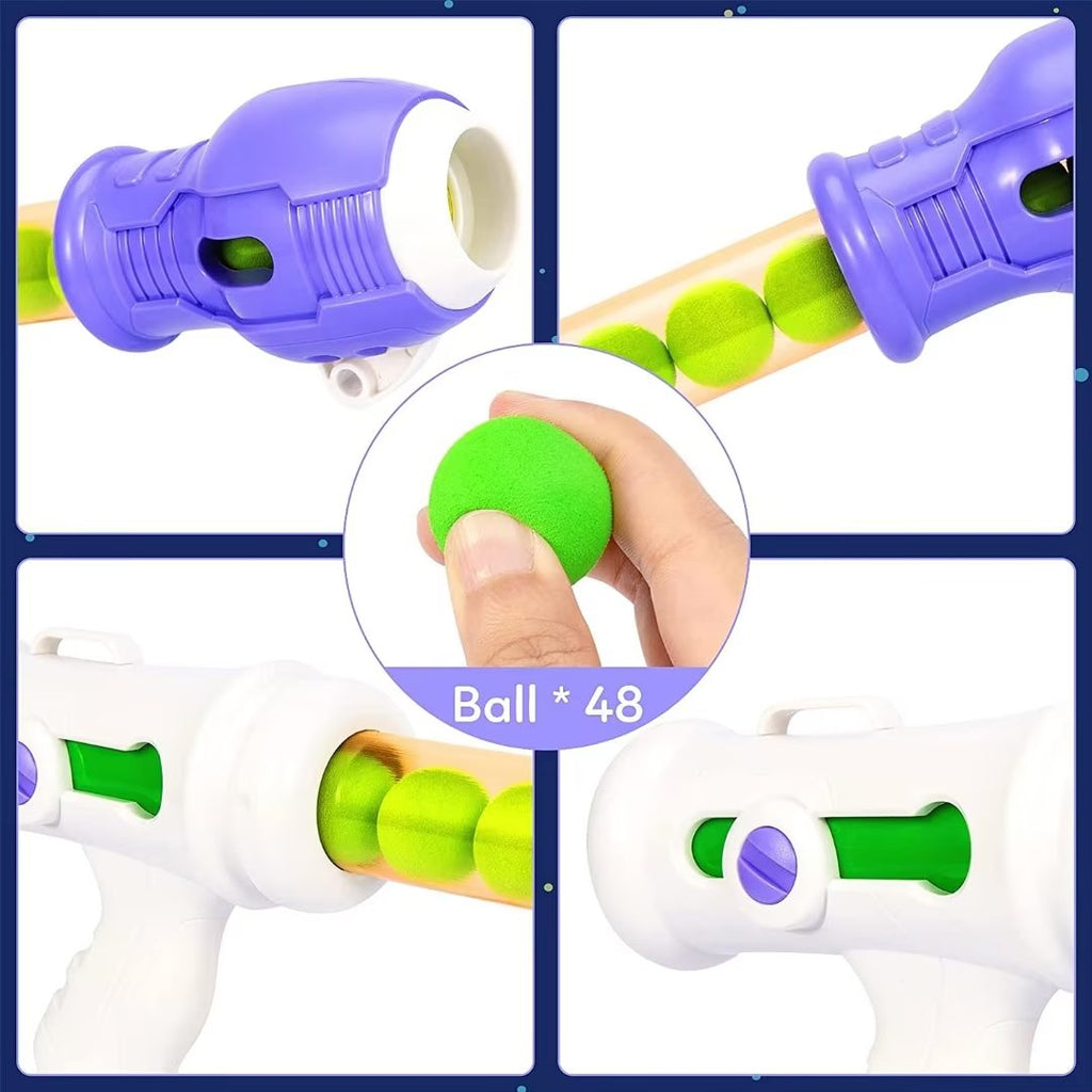 3 Packs Foam Ball Air Toy Guns with Shooting Target 48 Foam Balls P1250