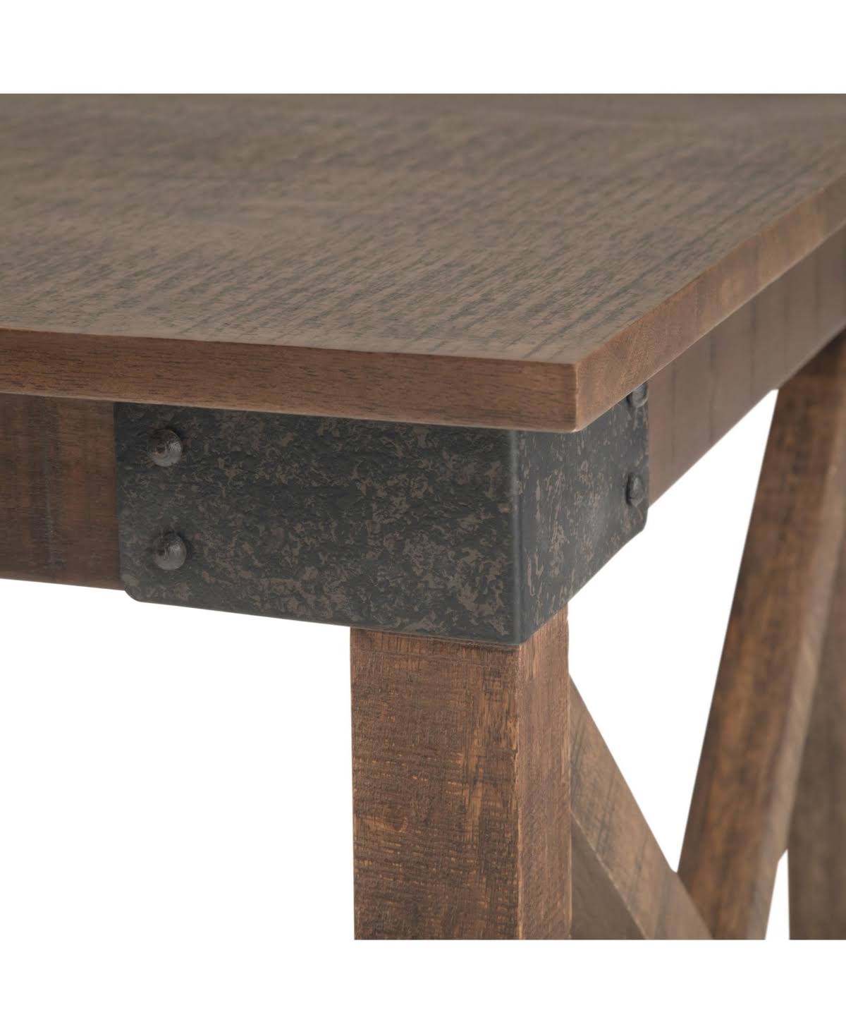 Distressed Brown End Table R240845