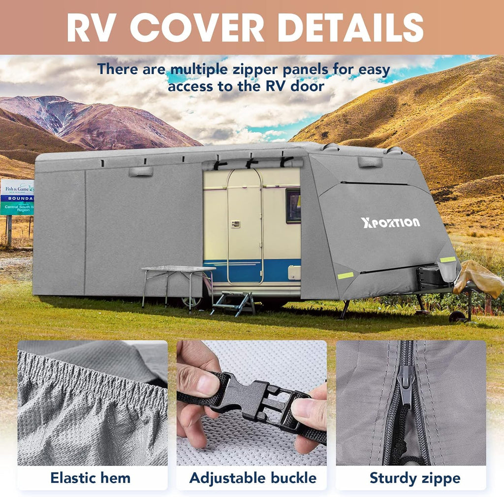4-Layer Travel Trailer Cover with 2 Straps and 2 Patches L248