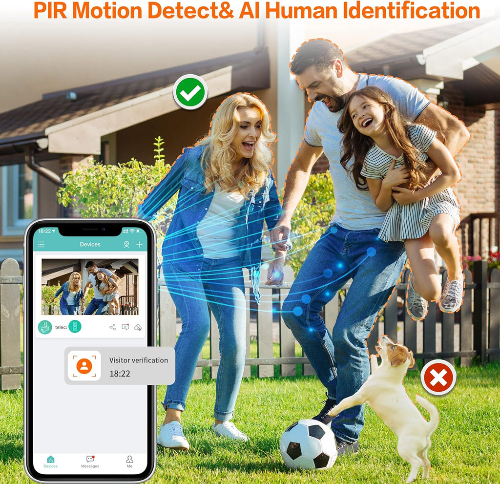2K Wireless Video Doorbell Camera with Night Vision E698511