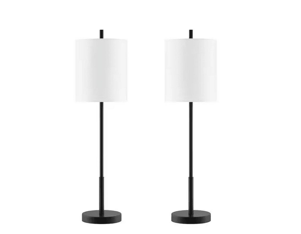 Black 1-Light Buffet Lamps Set of 2 Z992239