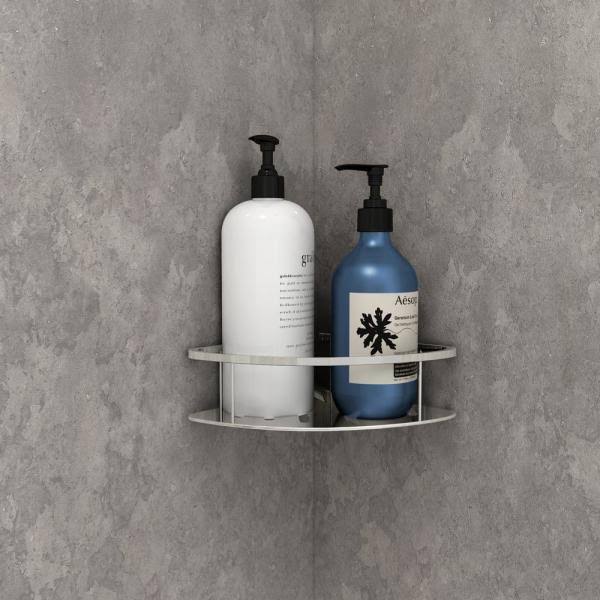 32 in. x 60 in. 4-Piece Glue-Up Alcove Bath Wall in Gray Concrete Y506