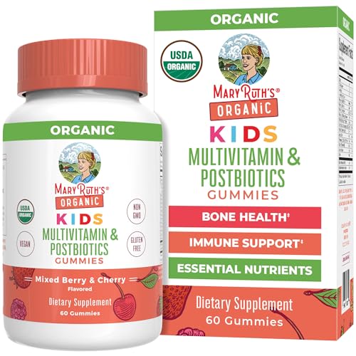 Organic Kids Multivitamin Gummies with Postbiotics, 60 Count F867