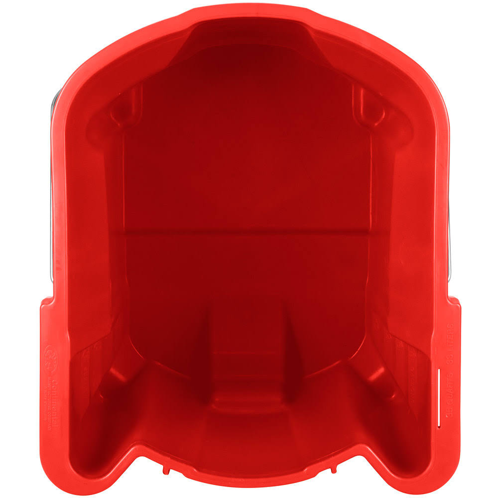 Red Splash Guard Mop Bucket with Side-Press Wringer K935769