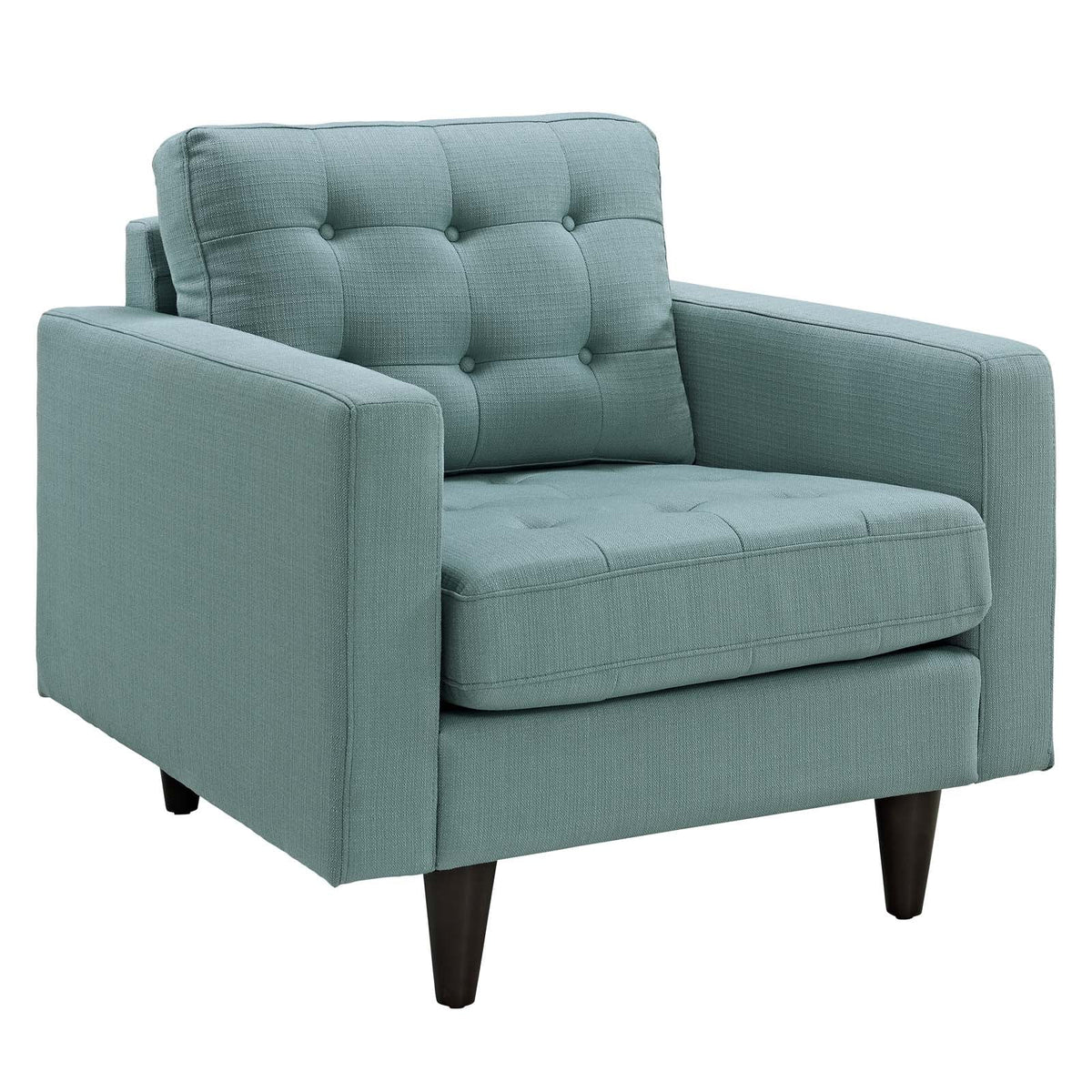 Blue Fabric Armchair Loveseat and Sofa Set O793