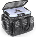 Large Multicam Black Fishing Tackle Bag with 5 Trays and Rod Holder A208166