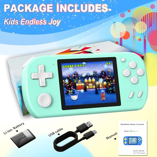 Handheld Games with 218 Retro Video Game 3.0'' Color Screen Rechargeable I44237