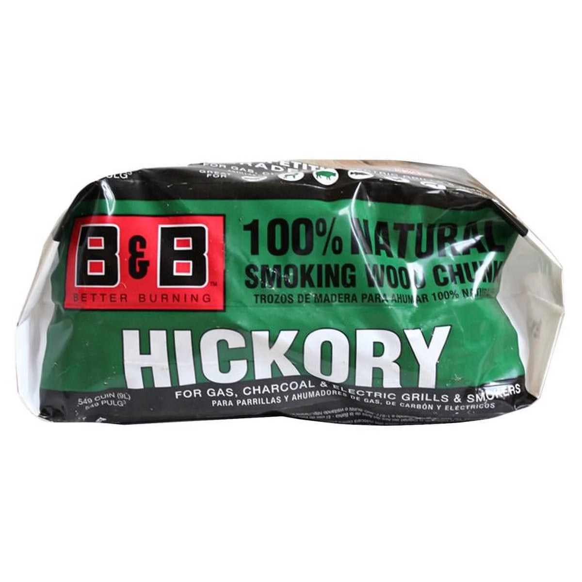 Charcoal Cooking Chunks, 549 Cubic Inch, Hickory B618870