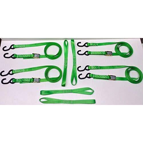 8 PC Heavy Duty Motorcycle ATV Cam Lock Tie-Down Strap Kit M7743