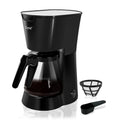 Black 5 Cups Programmable Coffee Machine 25 oz Water Tank T5552