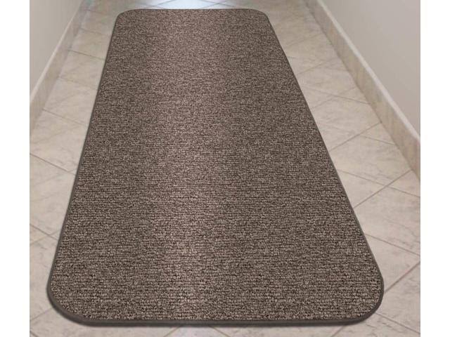12 ft. x 48 in. Pebble Gray Skid-Resistant Carpet Runner H51412