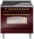 Burgundy Induction Range with Electric Oven I25763