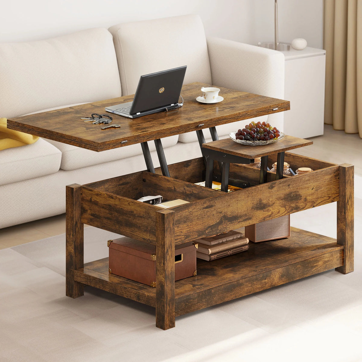 Lift Top Coffee Table with Storage P4271