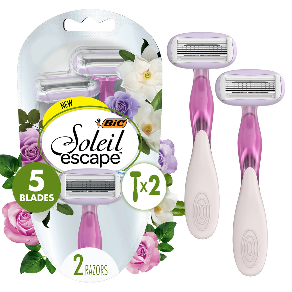 2 Count 5-Blade Scented Disposable Razors S3613
