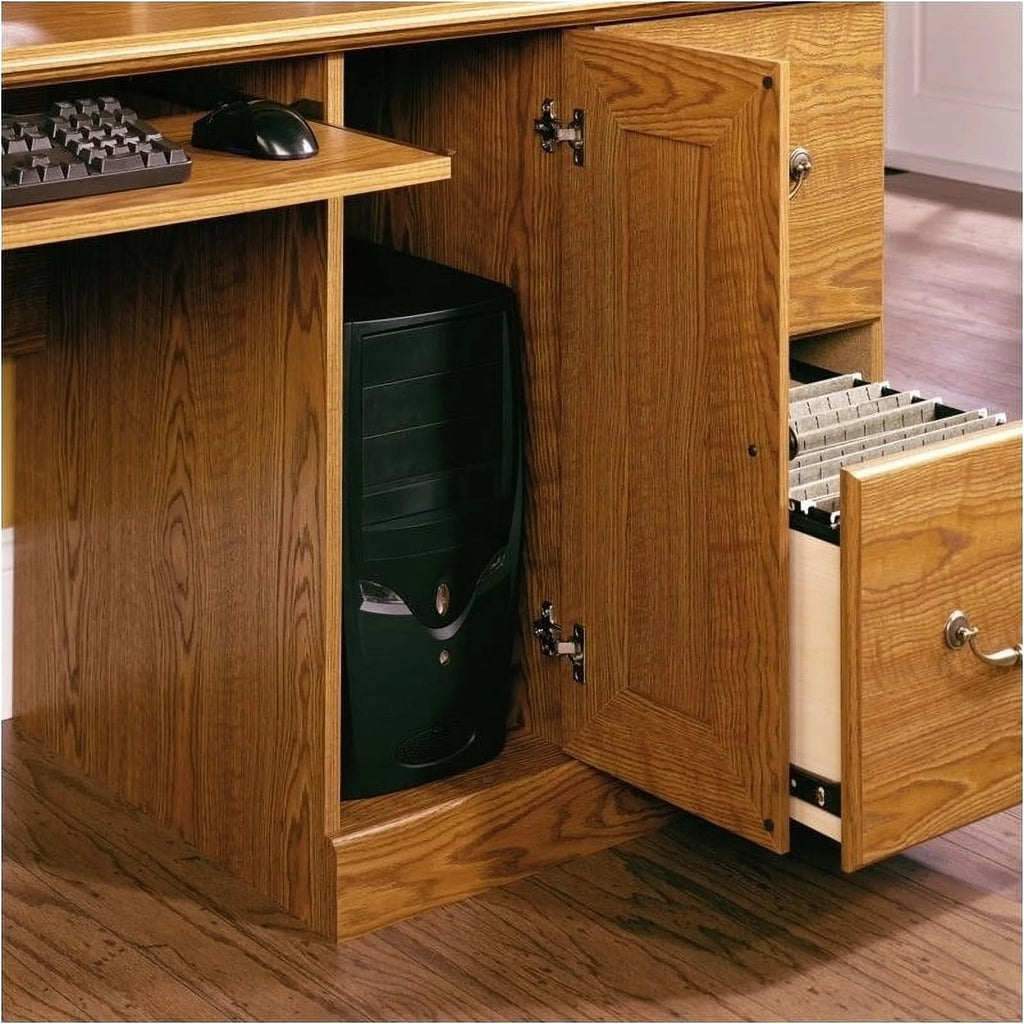 Traditional Wood Computer Desk with Hutch O7436