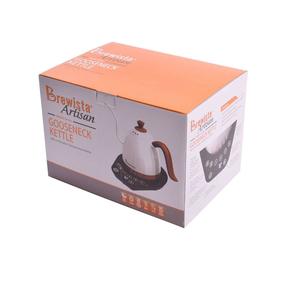 Pearl White Gooseneck Variable Kettle, 600ml K25128