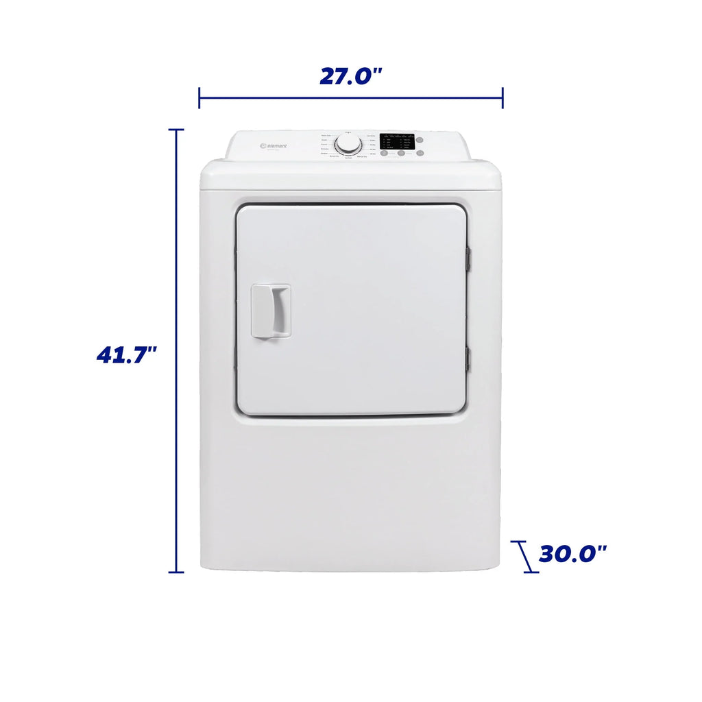 6.7 cu. ft. Front Load Gas Dryer White B293381
