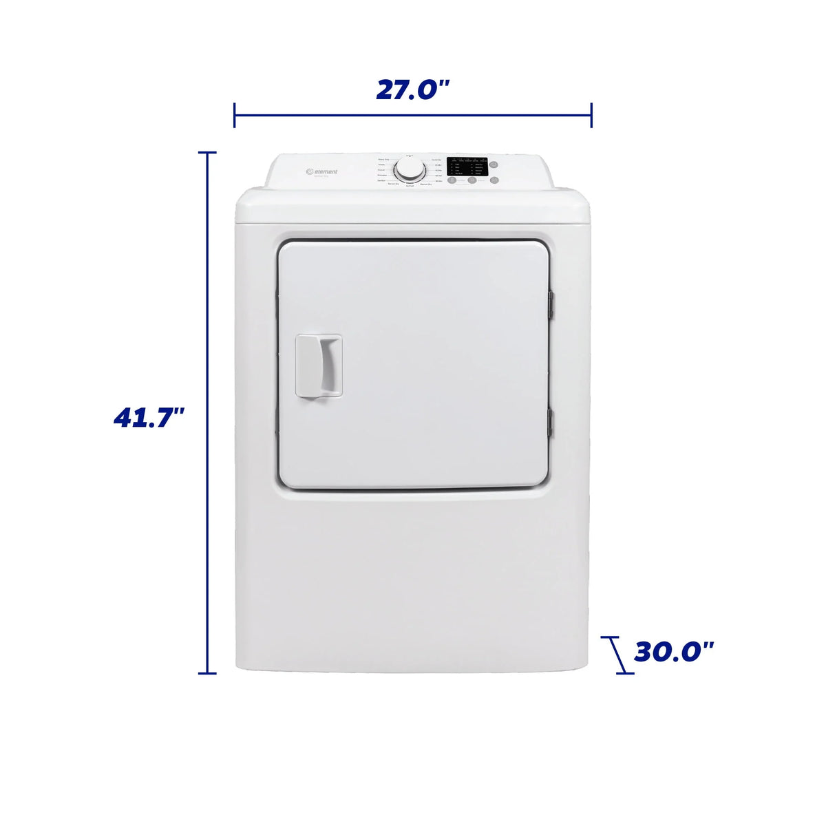 6.7 cu. ft. Front Load Gas Dryer White B293381