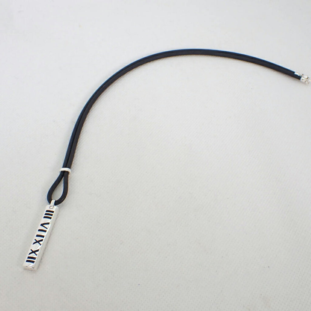 925 Rubber Atlas Bar Pendant U506411