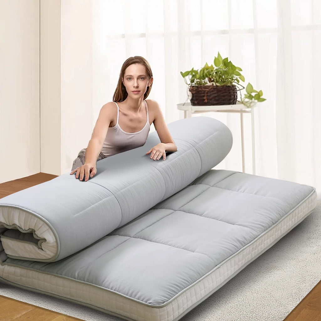 Japanese Floor Futon Mattress, Foldable Roll Up Sleeping Pad J465635