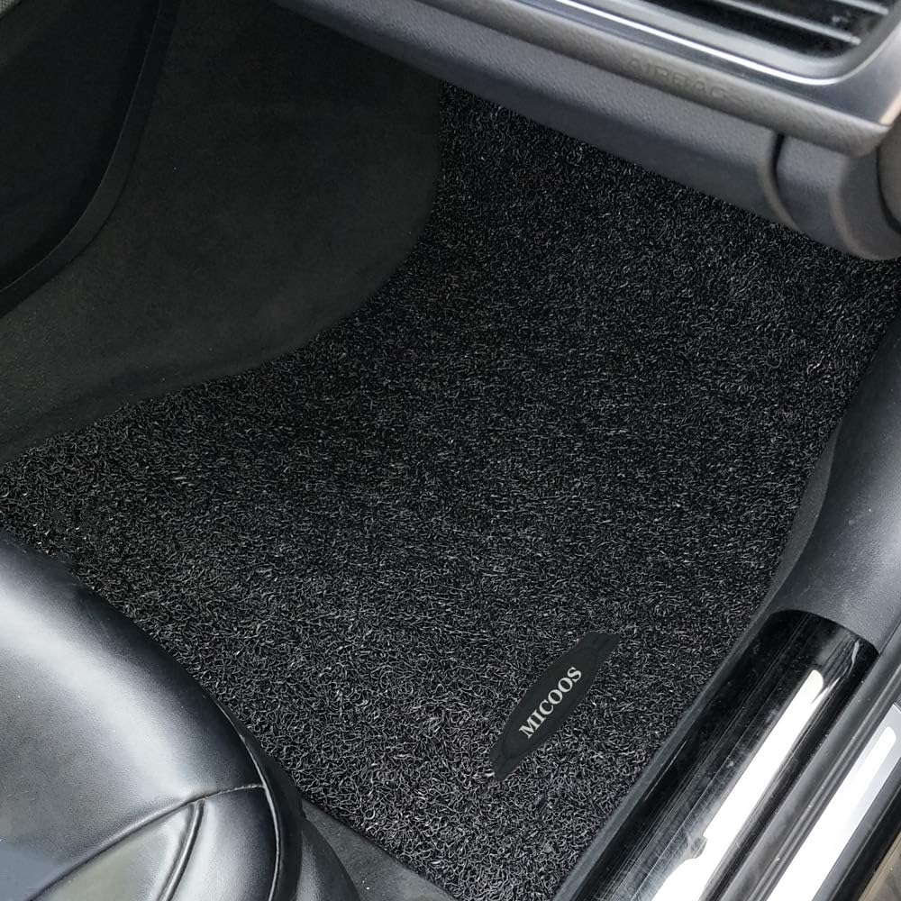 Black All Weather Heavy Duty Floor Mat Set I2698