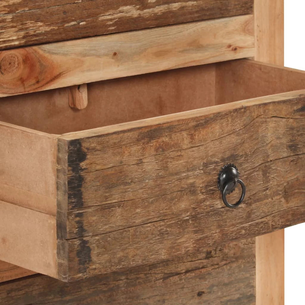 3 Drawer Acacia and Reclaimed Wood Sideboard P519