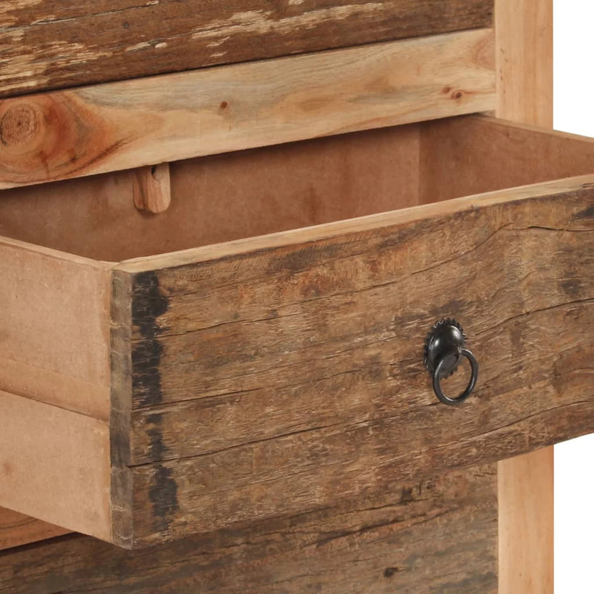 3 Drawer Acacia and Reclaimed Wood Sideboard P519